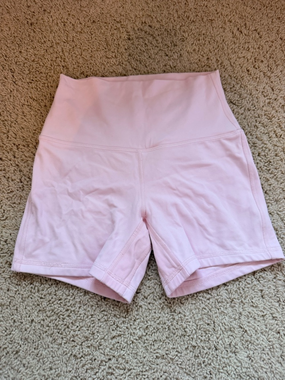 Lululemon 4" Light Pink Biker shorts